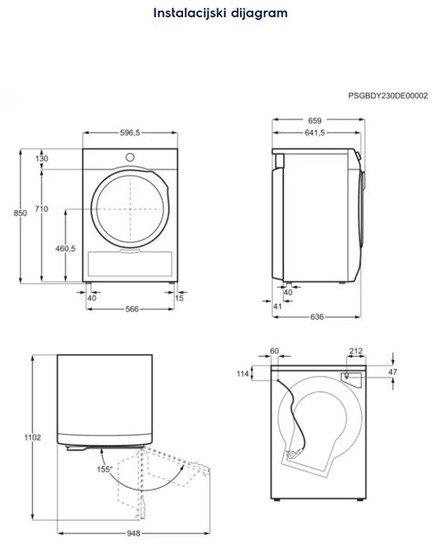 SUŠILICA RUBLJA ELECTROLUX EW7D 394UE