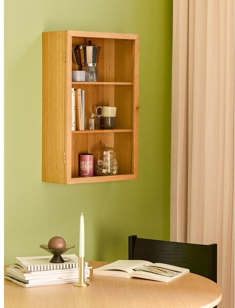 Viseća vitrina u dekoru hrasta u prirodnoj boji 50x80 cm Panorama – Hübsch
