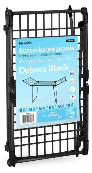 Debora sklopiva sušilica rublja crna 19 m