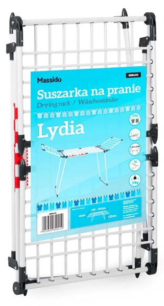 Lydia sklopiva sušilica rublja 27 m bijela