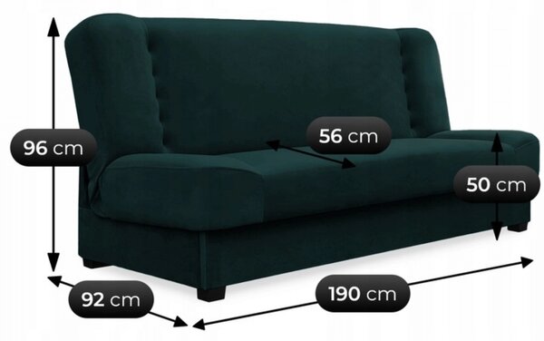 Zondo.hr Sofa Panino (tamnozelena). Akcija -21%. 1129213