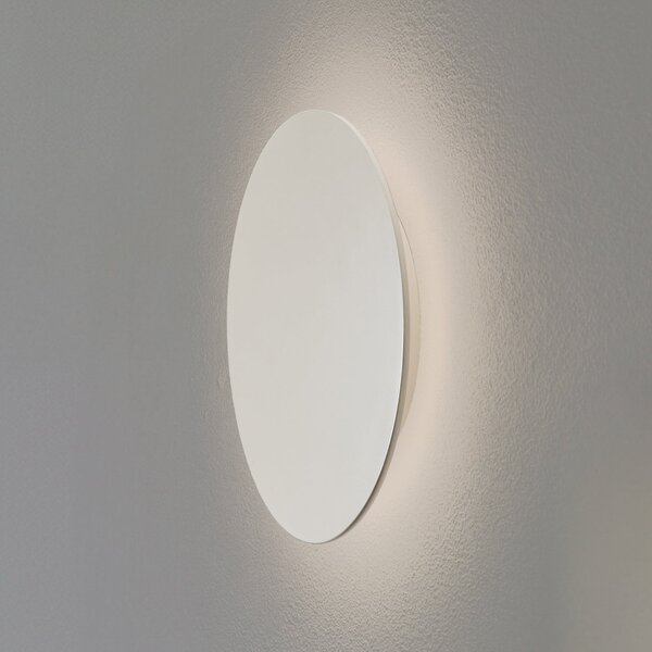 Argon LED zidna svjetiljka Orios Plus, boje pijeska, metalna, Ø 30 cm, Bež, Dnevni boravak/blagovaonica, Metal