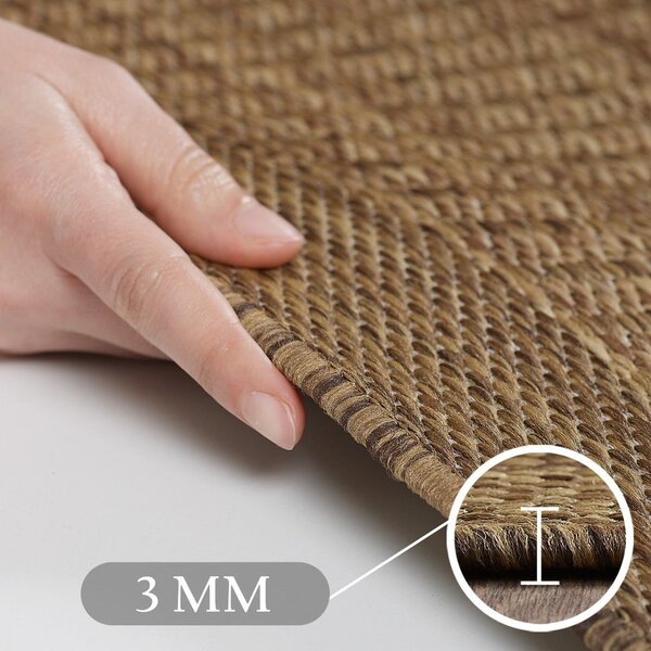 Okrugao unutarnji i vanjski tepih u prirodnoj boji ø 160 cm Giza 1410 – Ayyildiz Carpets