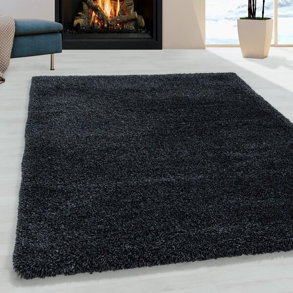 Antracitno sivi tepih 160x230 cm Fluffy – Ayyildiz Carpets