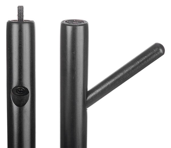 ATMOWOOD Drveni stalak za kapute 175 cm - crni