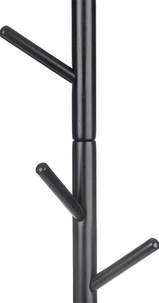 ATMOWOOD Drveni stalak za kapute 175 cm - crni