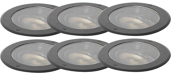 Set od 6 uzemnih reflektora AR111 podesiv IP65 - Delux Honey