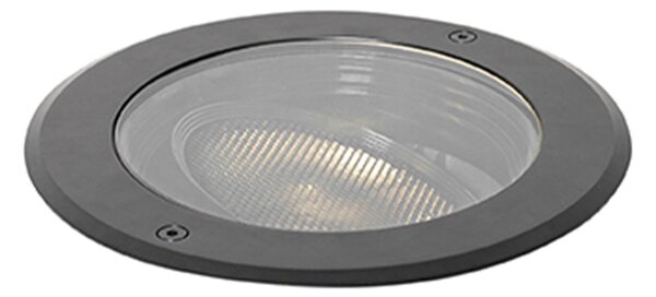 Vanjski ugradbeni reflektor crni AR111 podesiv IP65 - Delux Honey