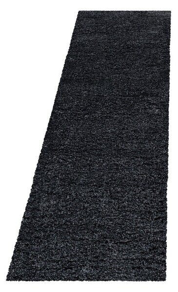 Antracitno siva staza 80x250 cm Fluffy – Ayyildiz Carpets