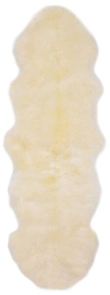 VidaXL Tepih od ovčje kože 60 x 180 cm bijeli