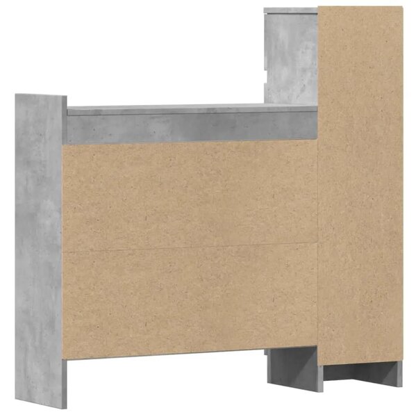 Ormarić za cipele boja betona 100 5x28x100 cm konstruirano drvo - Beton siva