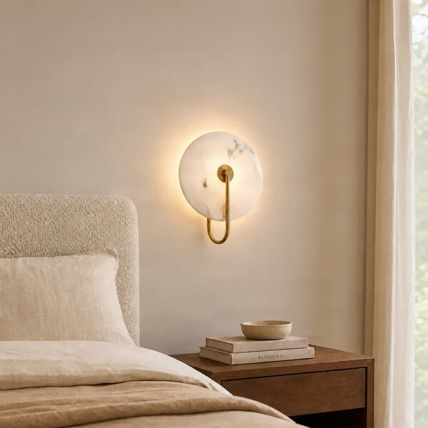 Zidne Svjetiljka Lucande, Ruma, prigušiv, Bijela, Dnevna soba, Gips / glina, Dizajn