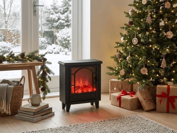 LED ukras kamin COZY WARM 40x35 cm, crni
