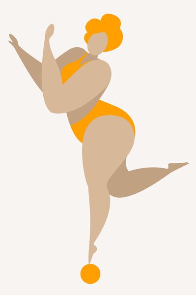 Ilustracija Dancing Queen, Kubistika, (26.7 x 40 cm)