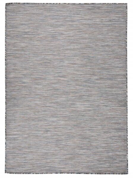 VidaXL Vanjski tepih ravnog tkanja 200 x 280 cm smeđe-crni