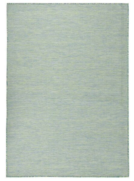 VidaXL Vanjski tepih ravnog tkanja 200 x 280 cm tirkizni