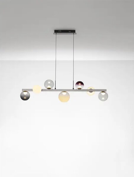 SILENZIO LED VISILICA 40W IP20 3000K TRIAK PRIGUŠLJIVA NIKAL/STAKLO NL9190211