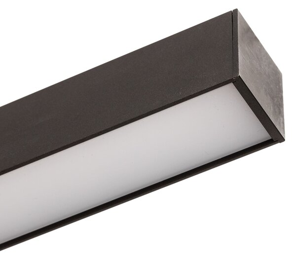 PURE LED stropna svjetiljka Lines, 110 cm, antracit, CCT, daljinski upravljač, prigušiva, Crno, Dnevni boravak/blagovaonica, Metal