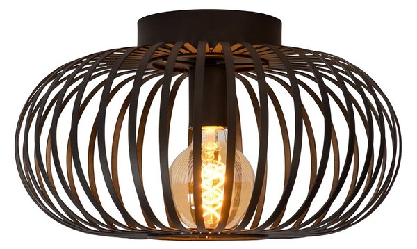Lucide Plafonjera Manuela kavez, Ø 40 cm, crna, prigušiva, Crno, Dnevni boravak/blagovaonica, Metal