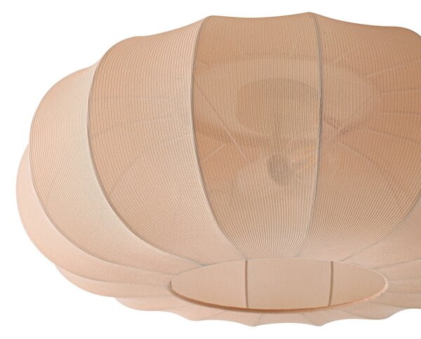 Lindby stropna svjetiljka Helin, bež, Ø 60 cm, tekstil, 3 x E27, prigušiva, Bež, Dnevni boravak/blagovaonica, Tkanina / tekstil