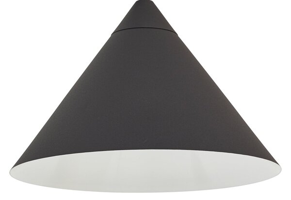 Podne Lampa Lindby, Triangolo, Crno, Dnevna soba, Metal, Moderan