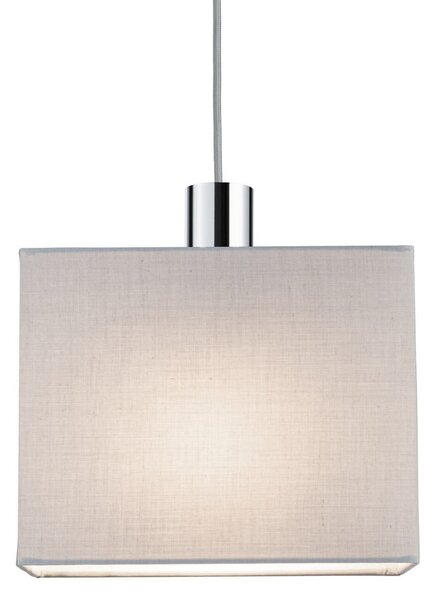 Paulmann URail sjenilo za lampu Verona 2Easy, sivo, 25 x 13 cm, Sivo, Dnevni boravak/blagovaonica, Tkanina / tekstil
