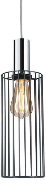 Paulmann URail abažur Biraha 2Easy, antracit, Ø 12 cm, Crno, Dnevni boravak/blagovaonica, Metal