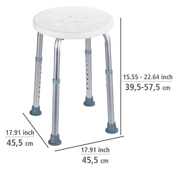 Stolica za kadu ili tuš Wenko Bath/Shower Stool, 45 x 45 cm
