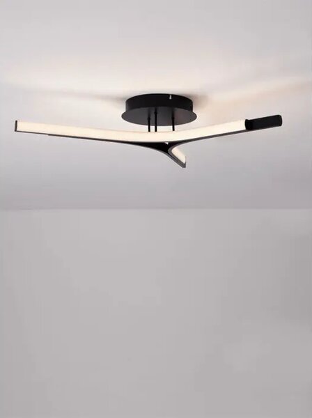 NUE STROPNA LED SVJETILJKA MAT CRNA 29W IP20 3000K TRIAK PRIGUŠIVA NL9100146