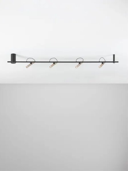 PRATO STROPNA SVJETILJKA S 4 LED REFLEKTORA CHAMPAGNE ZLATNA/CRNA 22W IP20 3000K NL9088215