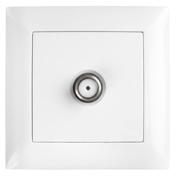 Antenska Utičnica s Okvirom OSTE JNH012-A WHITE