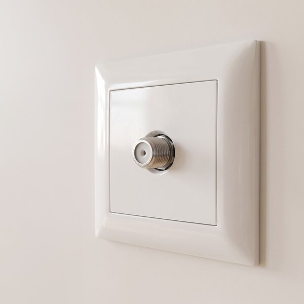 Antenska Utičnica s Okvirom OSTE JNH012-A WHITE
