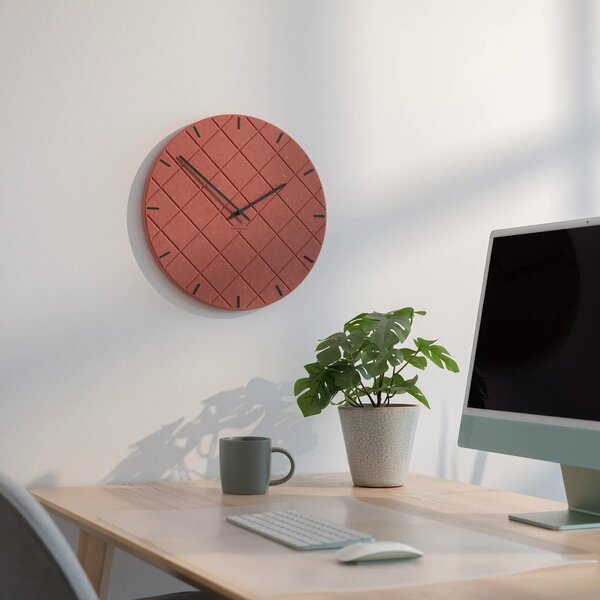 Zidni sat Luxhora Mosaida Red 11 boja kazaljki