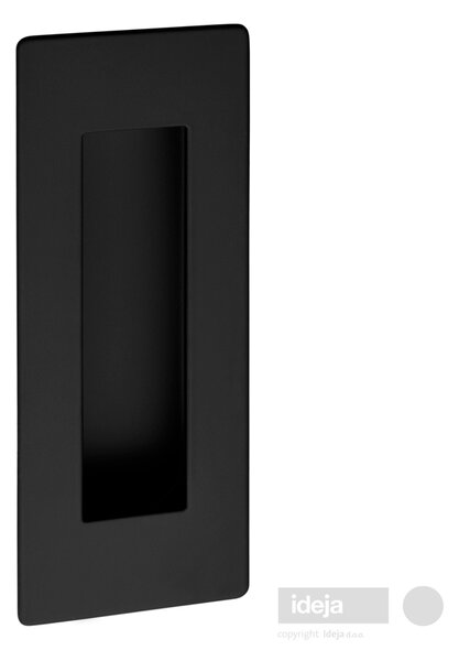Ukopna ručkica ID inox crna kvadratna 180x60 mm