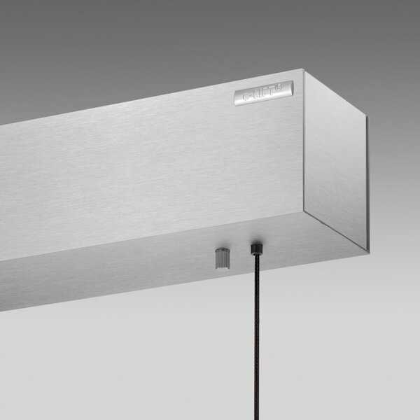 PURE E-Motion LED viseća svjetiljka, dijamant, CCT, prigušiva, Sivo, Dnevni boravak/blagovaonica, Metal
