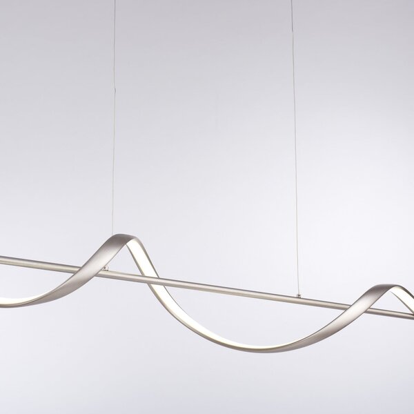 Q-Smart-Home Paul Neuhaus Q-Swing LED viseća svjetiljka, čelik, prigušiva, Metalik, Dnevni boravak/blagovaonica, Metal