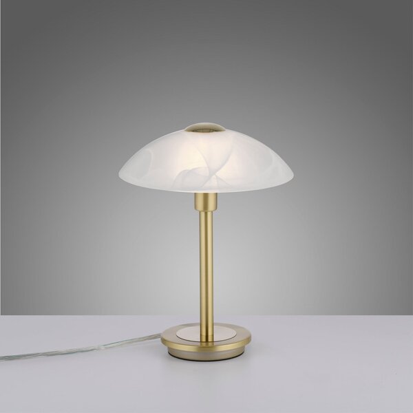 Paul Neuhaus Stolna lampa Enova, mat mesing, prigušiva, Zlato / mjed, Dnevni boravak/blagovaonica, Metal