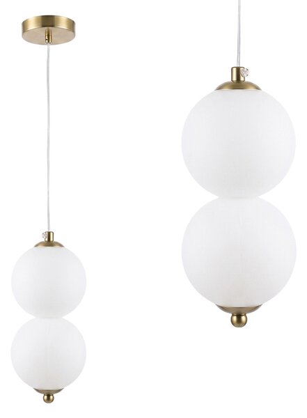 LED viseća stropna lampa LHJ117-2CP brušeno zlato