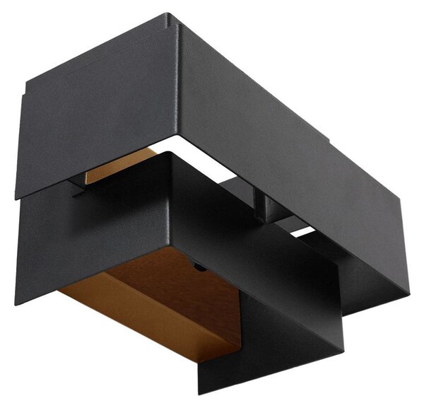Steinhauer LED zidna svjetiljka Muro 3368, crna, gore/dolje, G9, 2700 K, prigušiva, Crno, Dnevni boravak/blagovaonica, Metal, Zidna utičnica iznad/dolje
