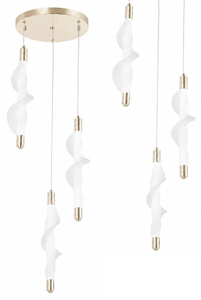 LED svijetiljka G009-3CPR WHITE/GOLD