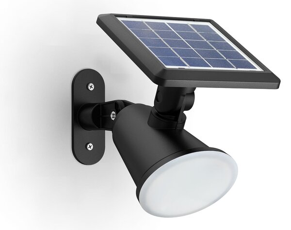 Philips Jivix LED solarna zidna svjetiljka, pakiranje od 2 komada, Crno, Plastika