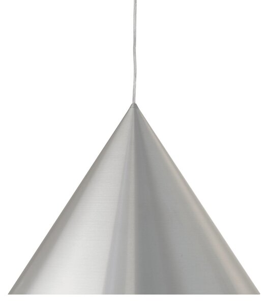 FRANDSEN visilica Benjamin, Ø 46 cm, brušeni aluminij, E27, prigušiva, Metalik, Dnevni boravak/blagovaonica, Aluminij