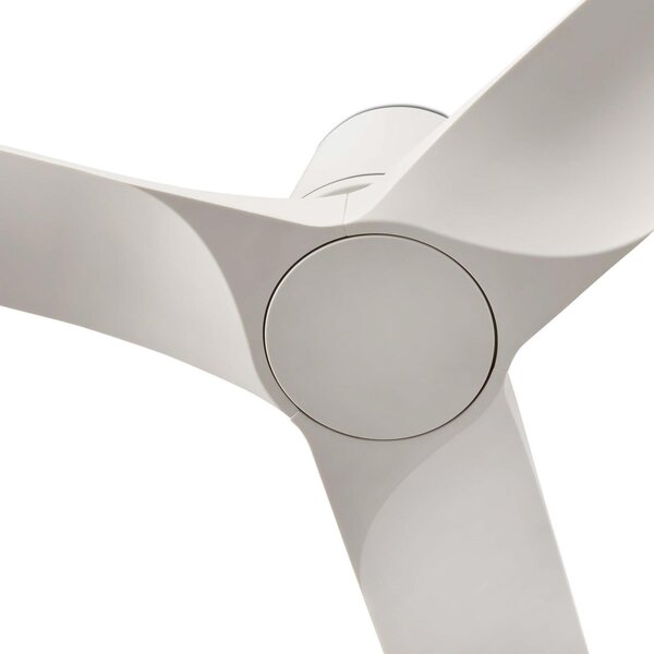 FARO BARCELONA Hey S stropni ventilator, bijeli, DC motor, tih, Ø 90 cm, Bijela, Dnevni boravak/blagovaonica, Plastika