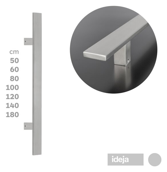 Rukohvat kvadratni 90° inox <span>više dimenzija</span> 500 mm