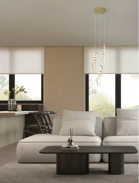 SOLINE LED 3X VISILICA ZLATNA 54W IP20 3000K TRIAK PRIGUŠLJIVA NL9124103