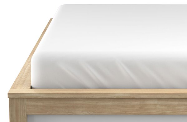 Jersey plahta bijela 90 x 200 cm