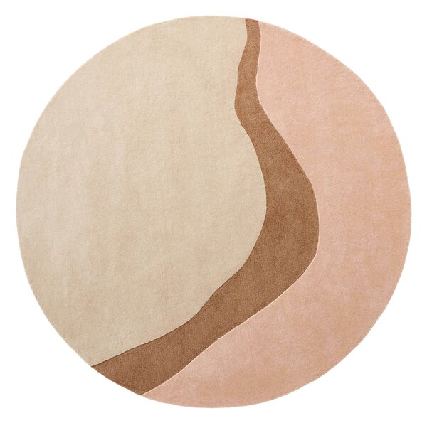 Vuneni Tepih Figari Blush Round