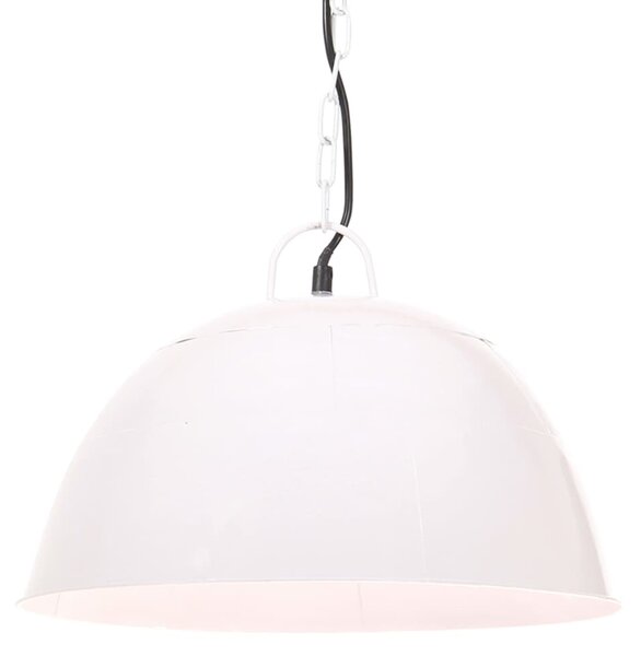 VidaXL Industrijska viseća svjetiljka 25 W bijela okrugla 41 cm E27