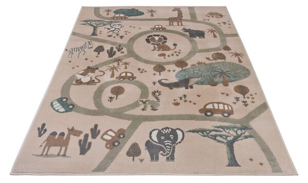 Bež dječji tepih 120x170 cm Animal Park – Hanse Home