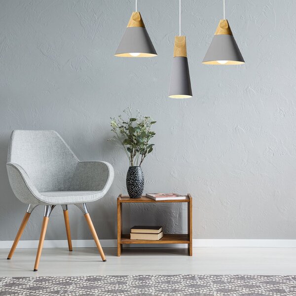 Stropna svjetiljka SCANDI SET CPR Grey